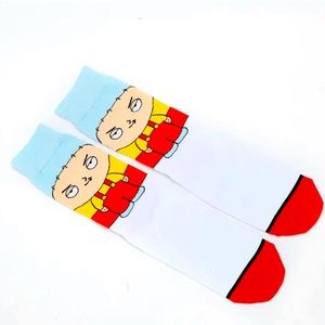 Family Guy Stewie Griffin Custom CartoonNetwork Crew Socks One Size Unisex